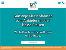 Tablet Screenshot of evr-klassenfahrt.de